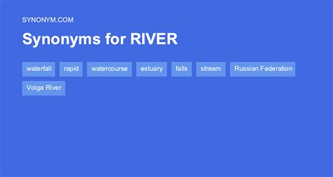 rivalry synonym|other words for river.